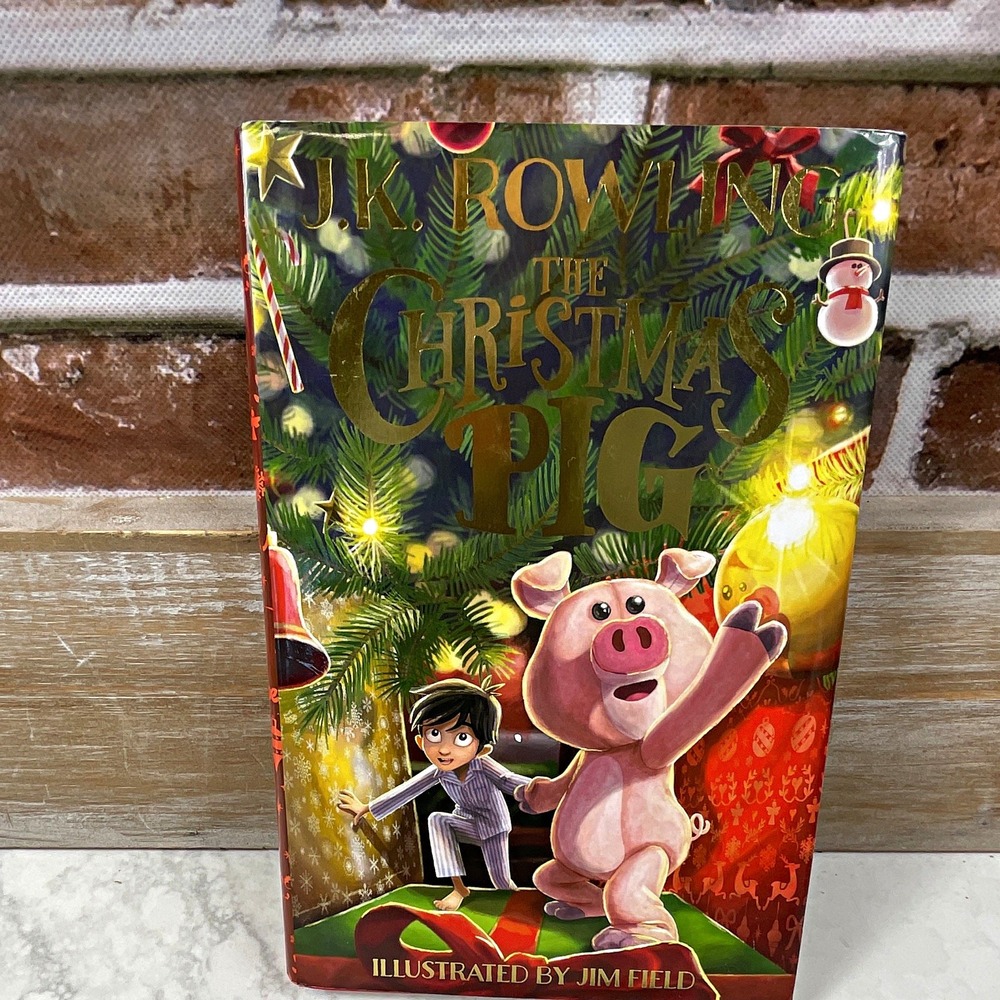 J.K. Rowling The Christmas Pig Hardcover Illustrated Novel Jim Field